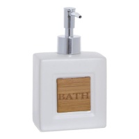 Dispensador de sabonete de banho 16 cm branco