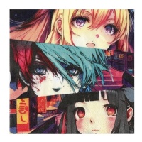 Guardanapo Manga de 16,5 x 16,5 cm - 20 unidades
