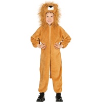 Fato de macaco leão com capuz para criança