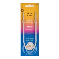 Agulhas de tricotar circulares fixas 4 mm - Pony