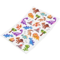 Autocolantes Dinossauro 3D - 1 folha
