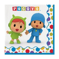 Guardanapos de Festa Pocoyo 16,5 x 16,5 cm - 20 unidades