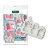 Moldes de silicone para potes - Katy Sue Mould - 3 caviades