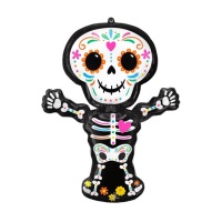 Balão silhueta esqueleto Catrina 86 x 66 cm - Anagrama