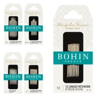 Agulhas para quilting ou patchwork n.º 3-9, 8-12, 9, 10 ou 12 - Bohin - 20 unid.