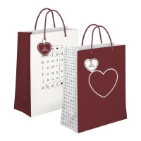 Saco de presentes de Amor de 26 x 32 cm - 1 unidade