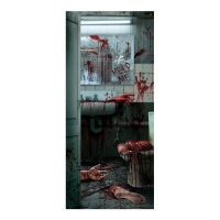 Decoração de porta de casa de banho com sangue 80 x 180 cm
