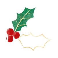 Copos de azevinho de Natal - 12 unidades