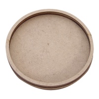 Abanador circular de madeira de 13 cm - Artis decor