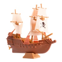 Topo de bolo navio pirata 12 cm - Dekora