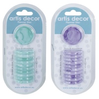 Anéis de disco de 3,2 cm em mármore - Artis decor - 11 unid.