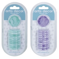 3,2 cm de anéis de disco marmorizado - Artis decor - 11 pcs.