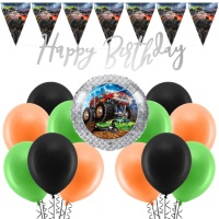 Pack Decoração Festa Monster Truck - 33 Peças