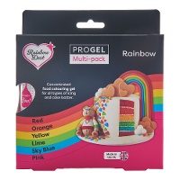 Corante concentrado em gel de 25 gr - Rainbow Dust - 6 unidades