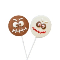 Chupa-chupa de chocolate monstros Halloween 40 gr - 1 unidade
