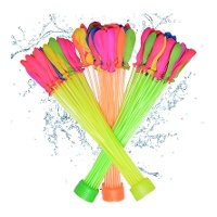 Buquê de balões de água coloridos de enchimento automático - 111 unidades