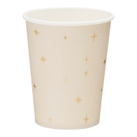 Copos de 220 ml de estrelas Vintage - 6 unidades