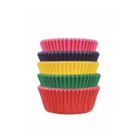 Mini cápsulas de Cupcake em cores primárias - PME - 100 pcs.