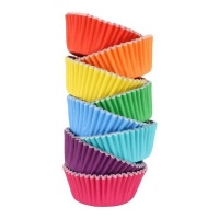 Cápsulas de cupcake de cor Arco-Íris - PME - 100 pcs.