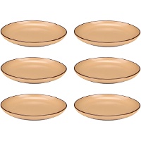 Prato de 20 cm com borda simples - Vessia - 6 unidades