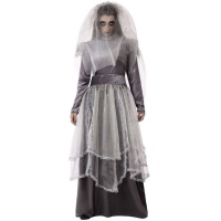Fato de noiva fantasma chorona para mulher