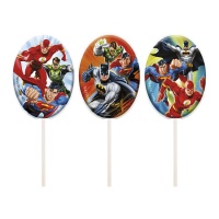 Chupa-chupa de chocolate da Liga da Justiça - 1 unidade