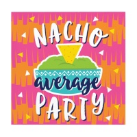 Guardanapos de nacho Mexicano de 12,5 x 12,5 cm - 16 unidades