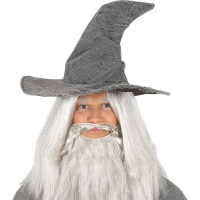 Chapéu de feiticeiro cinzento antigo