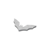 Figura de esferovite de morcego de 20 x 10 x 4 cm
