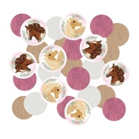 Confettis de Cavalo Rosa - 14 g