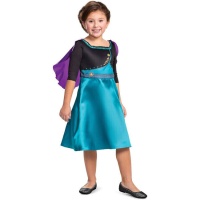 Roupa de Rainha Anna II de Frozen para rapariga