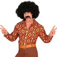 Camisa fantasia anos 70 hippie
