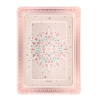 Tabuleiro de Natal Rosé 25 x 34 cm - 2 unidades