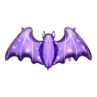 Balão de morcego roxo de 119,5 x 51 cm - PartyDeco