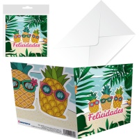 Cartão de felicitações ananás