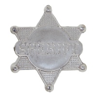 Estrela no distintivo do xerife