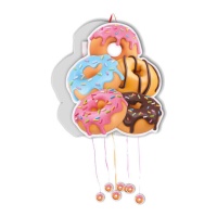 Piñata de donuts coloridos