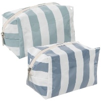 Nécessaire de riscas azuis de 19 x 6 x 9 cm - 1 unidade