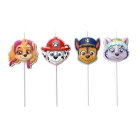 Velas Paw Patrol 2D 9 cm - Dekora - 4 unidades