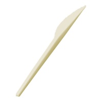 Facas de plástico creme 16,7 cm - 100 unid.