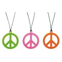 Colar hippie da paz sortido