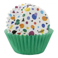 Formas para cupcakes de cores sortidas 5 cm - Wilton - 75 unid.