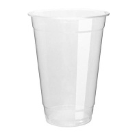 Copos de plástico transparente de 370 ml - 50 unid.