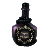 Garrafa de veneno Viper venom de resina 20 x 12 cm