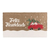 Feliz Natal capacho Carro de Natal