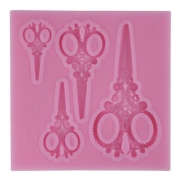 Molde de silicone para tesouras de costura 8 x 8 cm - Artis decor