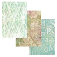 Kit de Panos de Encadernação Essential Vintage 1 32 x 45 cm - Artis decor - 3 unidades