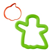 Cortadores de biscoitos fantasma e mini abóbora - Wilton - 2 peças