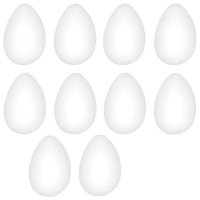 Figura de cortiça em forma de ovo 4 x 6 cm - 10 pcs.