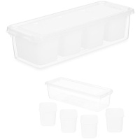 Organizador 37,5 x 14,3 x 9 cm com 4 compartimentos